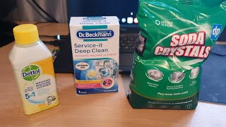 VLOG019 Washing Machine Cleaning Products  Dettol vs Dr Beckmann vs Soda Crystals  DISGUSTING [upl. by Anoyk]