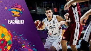 Serbia v Latvia  Highlights  FIBA EuroBasket 2017 [upl. by Hilario]