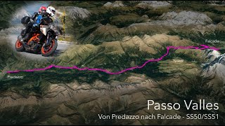 Passo Valles  Von Predazzo nach Falcade SS50SS51 [upl. by Slavin144]