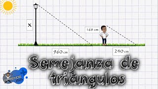 SEMEJANZA DE TRIÁNGULOS PROBLEMASEJERCICIOS [upl. by Aikam]