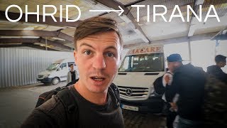 North Macedonia to Albania by Bus  The Balkans Road Trip [upl. by Miof Mela]