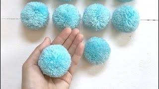 How to Make Pom Poms from Yarn 🧶 [upl. by Atrice]