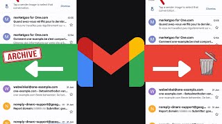 Gmail Swipe to Delete Tutorial Android Mobile [upl. by Michaud815]