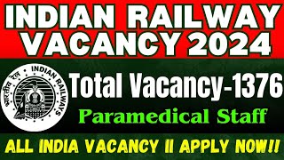 Indian Railways Recruitment 2024 All Posts Eligibility Apply Online [upl. by Adner]