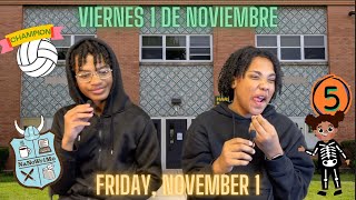 Daily Announcements Friday November 1 2024 [upl. by Eidua]