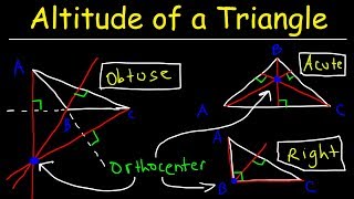 Altitude of a Triangle  Finding The Orthocenter [upl. by Simmonds]