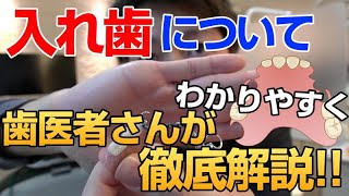 入れ歯徹底解説★歯医者さん最新の入れ歯の種類や利点、欠点、裏打ち、保険、自費等説明the latest denture types backing insurance selfpay [upl. by Tobi]