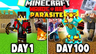 I Survived 100 Days in a Parasite Apocalypse in Minecraft Heres What Happened [upl. by Atile833]