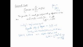 Numerical Integration  GaussianLegendre Quadrature [upl. by Lehrer]