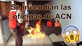 Conato de incendio en las oficinas de ACN [upl. by Phenice]