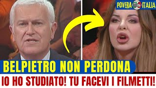 BELPIETRO MANDA IN CRISI ALBA PARIETTI E RISPONDE DURAMENTE ALLE SUE PAROLE SUL FASCISMO [upl. by Adora896]