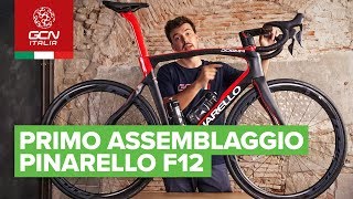 Come assemblare una bicicletta  Pinarello Dogma F12 GCN Italia fa Unpacking [upl. by Erv]