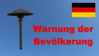 Sirenensignal quotWarnung der Bevölkerungquot Deutschland [upl. by Waddle]