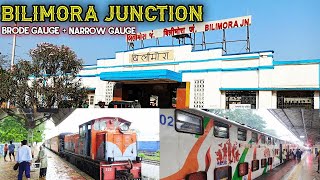 Bilimora Railway Station  Gujarat  Narrow gauge  Brode gauge railway station  vkrailride [upl. by Nurav]