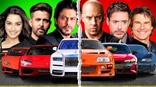 BOLLYWOOD vs HOLLYWOOD celebrity car collection [upl. by Anileve]