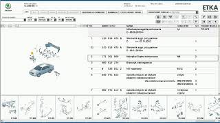 ETKA  program serwisowy do doboru części VAG [upl. by Shandie]