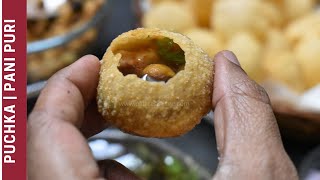 Puchka  How to make Kolkata style pani puri recipe  Indian street food  Palates Desire [upl. by Kaitlin]