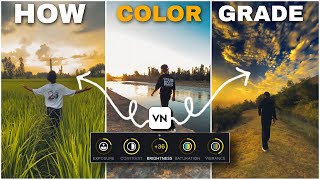 CINEMATIC COLOR GRADING  VN MOBILE EDITITNG 👑 [upl. by Nesline]