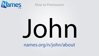 How to Pronounce John [upl. by Samale]