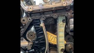 Volkswagen 20 25 L  engine timing chain installation easy way [upl. by Yaras833]