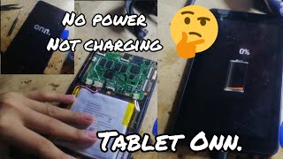 how to repair tablet ONN no power not charging [upl. by Anelac]