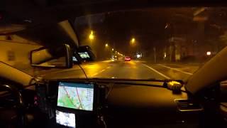 night drive on german Autobahn no music no talking ambient noise ASMR Frankfurt to Düsseldorf [upl. by Airekal835]