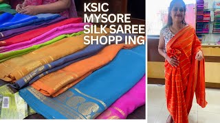 KSIC Mysore Silk Saree Shopping  Saree Shopping for Anniversary 🥰 [upl. by Bristow]