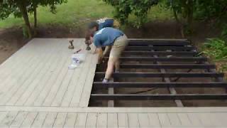 How to Install a Breaker Board using 3mm Quickfix system for Composite Decking Ekodeck [upl. by Ravo]