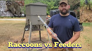 Keep Raccoons off Feeder  KOAM Outdoors Strategies [upl. by Ecirtnas]