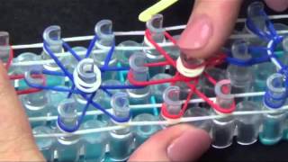 Starburst Rainbow Loom Bracelet Tutorial [upl. by Johns468]