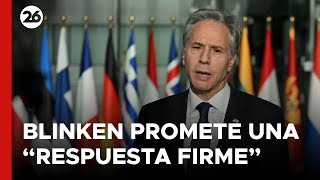 Blinken promete una quotrespuesta firmequot a la presencia norcoreana en el conflicto de Ucrania [upl. by Sharos906]