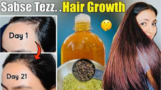 21 Days Extreme Hair Growth Challenge  Strongest Remedy to Grow Hair Faster Longer amp Thicker❤️ [upl. by Olrak885]