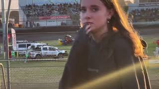 Sprintcars Heat 2 Easter Trail Night 3 Premier Speedway [upl. by Anirtal]