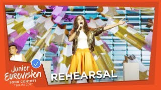 CYPRUS  REHEARSAL  NICOLE NICOLAOU  I WANNA BE A STAR  EXCLUSIVE FOOTAGE [upl. by Xirtaeb494]