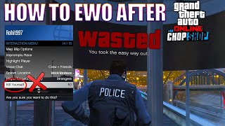 GTA Online How to Take the Easy Way out after Chop Shop DLC New Interaction Menu EWO removed [upl. by Dhruv]