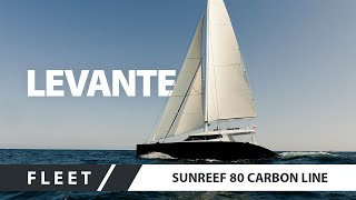 Sailing Catamaran Superyacht  Sunreef 80 Carbon Line LEVANTE [upl. by Ellennej]