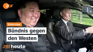 Was Putin zum Pakt mit Nordkorea treibt  ZDFheute live [upl. by Longwood]