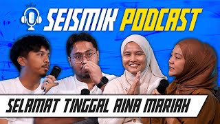 Semua Nak Jadi Content Creator Aina Menang Award Rising Star Dan GoodByeAina  SEISMIK PODCAST [upl. by Leonerd414]