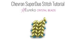 Chevron SuperDuo Stitch Tutorial [upl. by Ellehciram336]