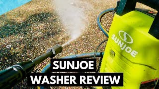 Sun Joe Pressure Washer Review And Demonstration [upl. by Perzan687]