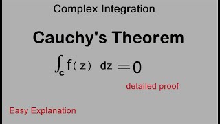 Complex Integration Cauchys Theorem Theta Classes [upl. by Nnahoj271]