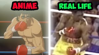 HAJIME NO IPPO CHARACTER TECHNIQUES IN REAL LIFE [upl. by Anon]