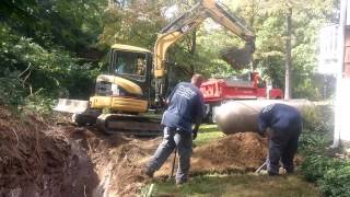 Propane Tank Installation  500 Gallon InGround Tank [upl. by Ahsele]