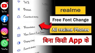 All realme Phones ‼ Free Font Change ‼ how to get free fonts in realme theme store ❓ [upl. by Alexei]