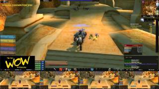 World of Warcraft  Multiboxing  Warrior Druid Warlock Rogue Mage in ZulFarrak  Patch 547 [upl. by Llehcear]