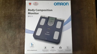 OMRON Körperanalysegerät BF511  Körperfettwaage Unboxing amp Test [upl. by Asirac678]