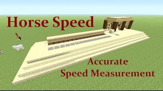 Minecraft Tutorial  Horse Speed Test [upl. by Yenruoc]