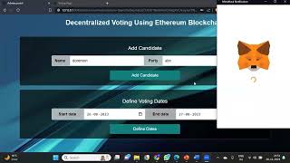 Development of a Decentralized Voting System using Ethereum Blockchain [upl. by Latsyrhk]