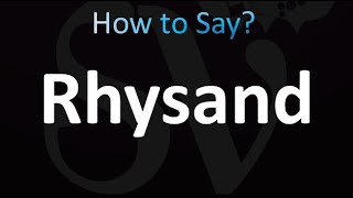 How to Pronounce Rhysand [upl. by Nuzzi667]