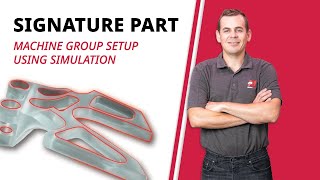 Machine Group Setup using Simulation in Mastercam 2023  Mastercam 2023 Signature Parts  Part Three [upl. by Neetsuj]